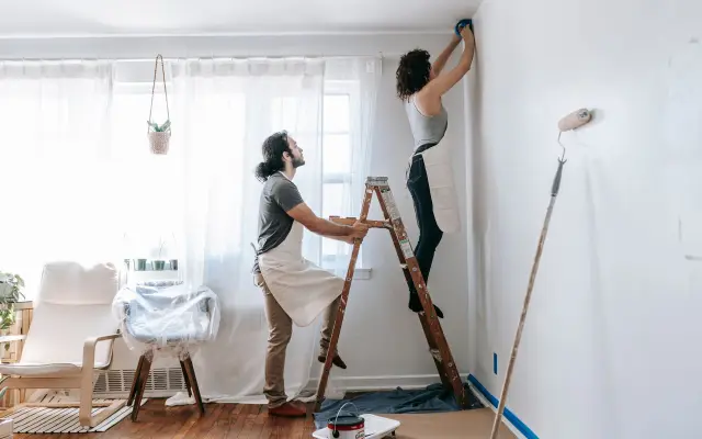 Renovierungsarbeiten in einer Wohnung